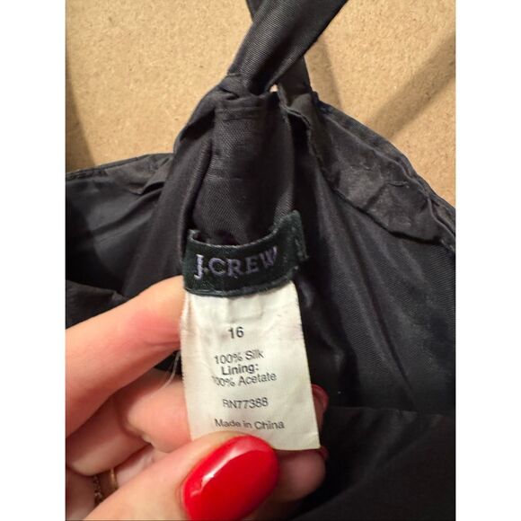 JCrew Silk Crossback Dress - Picture 4 of 9